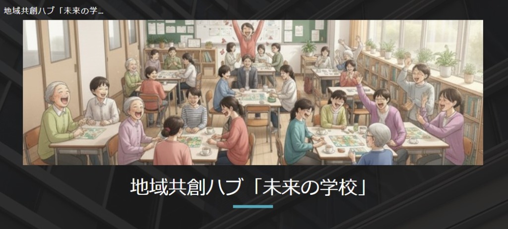 地域共創ハブ 未来の学校 - 世代を超えた交流の場